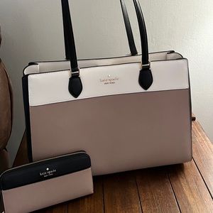 Kate Spade Colorblock Tote and Wallet